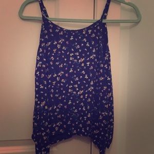 A blue old navy two layered float tank top!!